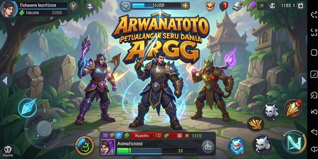 Screenshot utama ARWANATOTO menampilkan aksi seru dalam pertarungan ARPG.