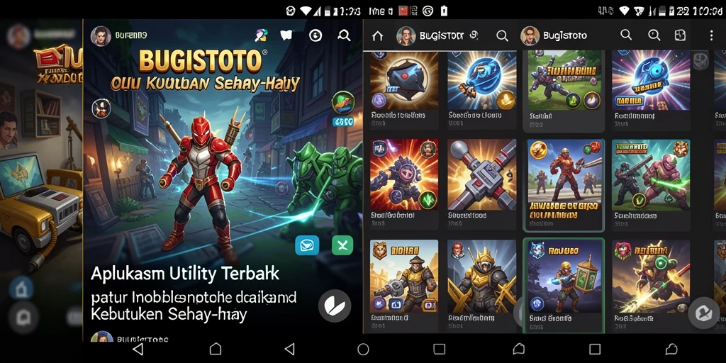 Tampilan utama BUGISTOTO yang modern dan fungsional.