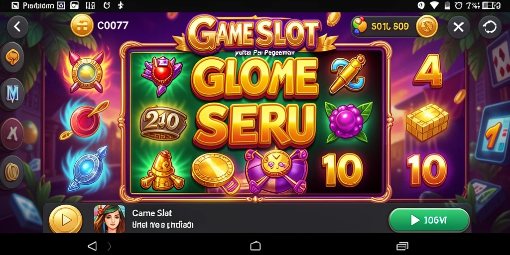 Gameplay menarik dari C0077 yang menunjukkan berbagai tema slot.