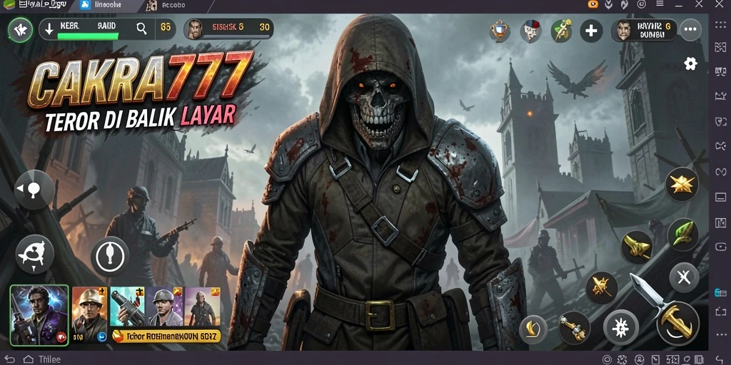 Tangkapan layar gameplay menakutkan dari CAKRA777 yang penuh ketegangan.