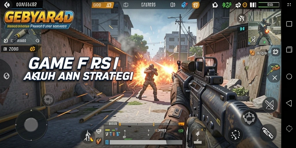 Tampilan gameplay GEBYAR4D yang menegangkan dan penuh aksi.