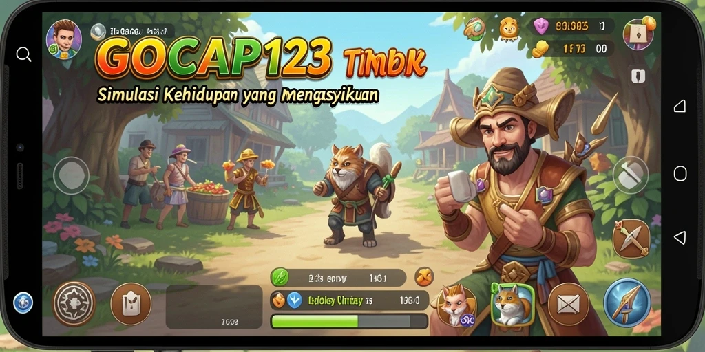 Tangkapan layar GOCAP123 yang menunjukkan gameplay simulasi yang menarik.
