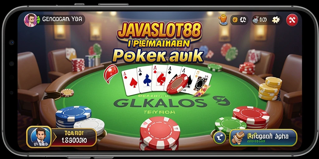 Tampilan gameplay menarik di JAVASLOT88 yang menawarkan poker seru.
