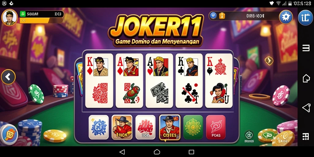 Tampilan gameplay menegangkan dan seru dari JOKER11.