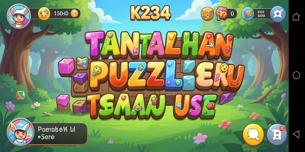 Tampilan utama gameplay K234 menampilkan tantangan puzzle yang menarik.