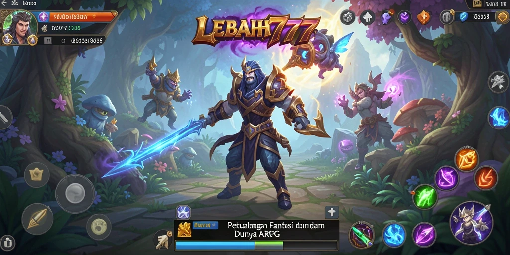 Tampilan aksi seru dalam dunia ARPG LEBAH777.