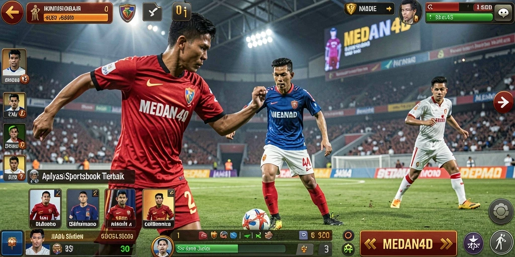 Tampilan screenshot MEDAN4D yang menarik dengan gameplay taruhan olahraga.
