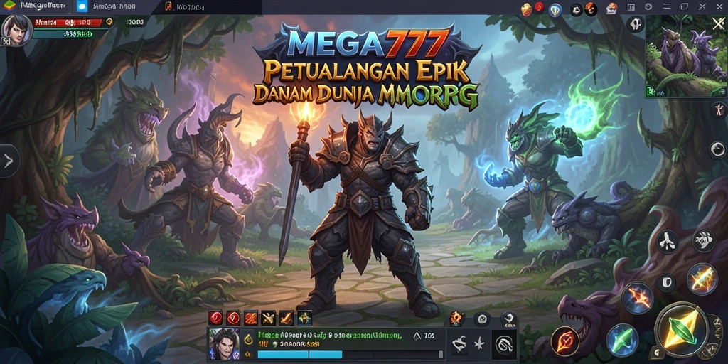 Gameplay MEGA777 menunjukkan petualangan seru di dunia MMORPG.