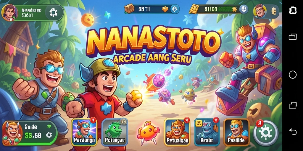 Gambaran gameplay seru dari NANASTOTO dengan tantangan menarik.