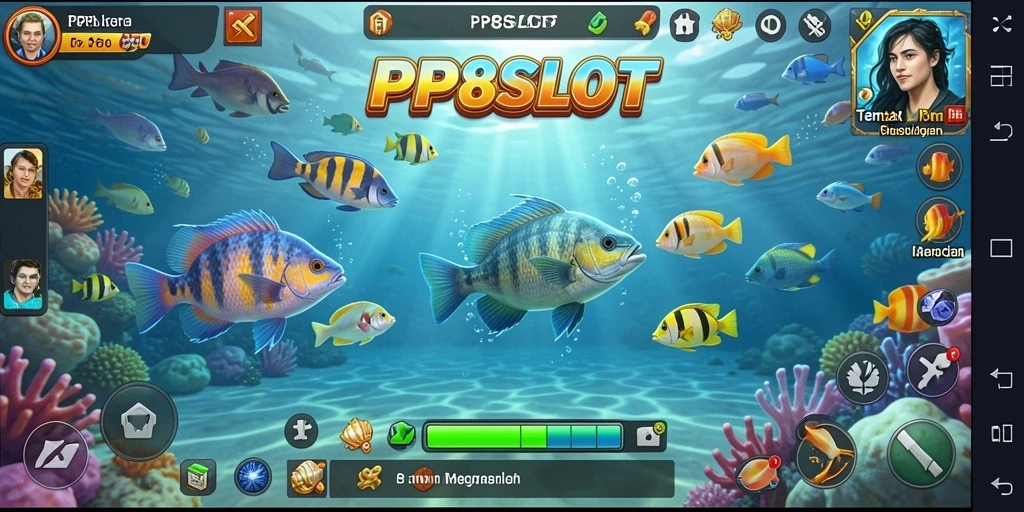 Tampilan gameplay Tembak Ikan yang seru dan menantang di PP8SLOT.