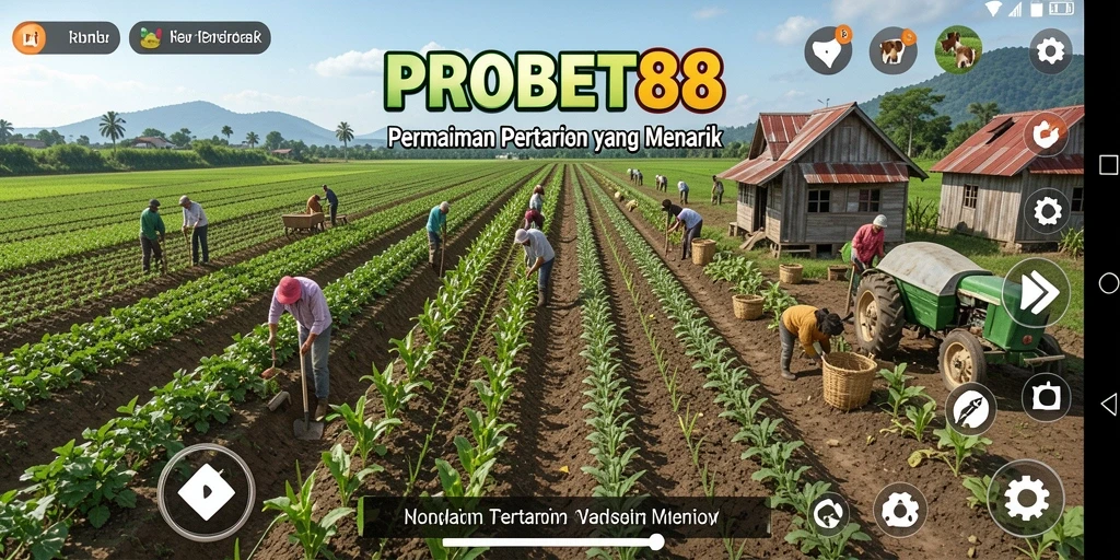 Tampilan vibrant gameplay Farming di PROBET88 yang menarik.