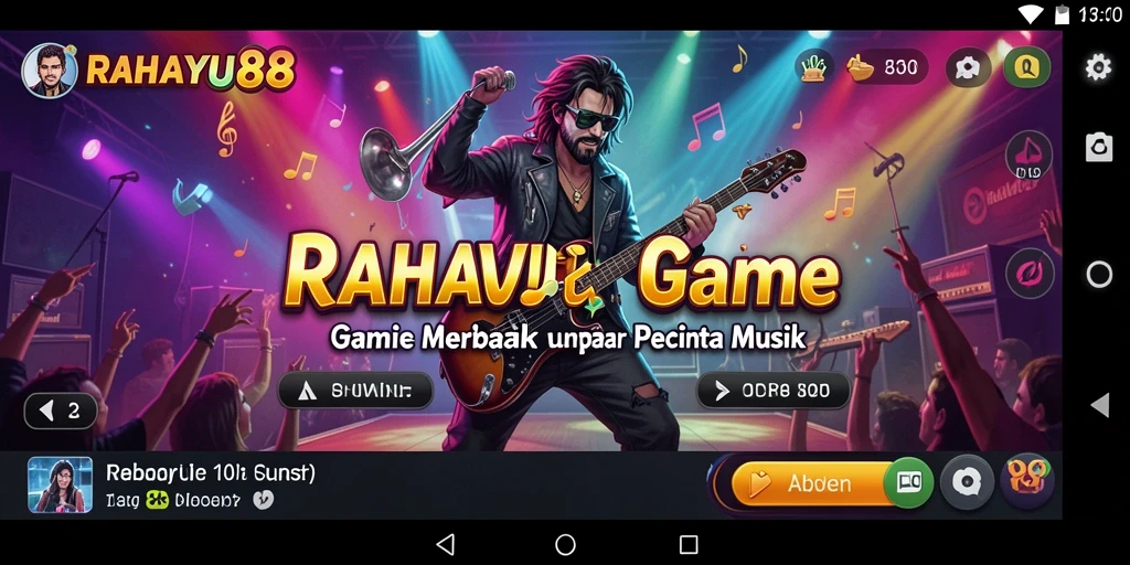 Tampilan menarik dari gameplay RAHAYU88 dengan karakter musik.