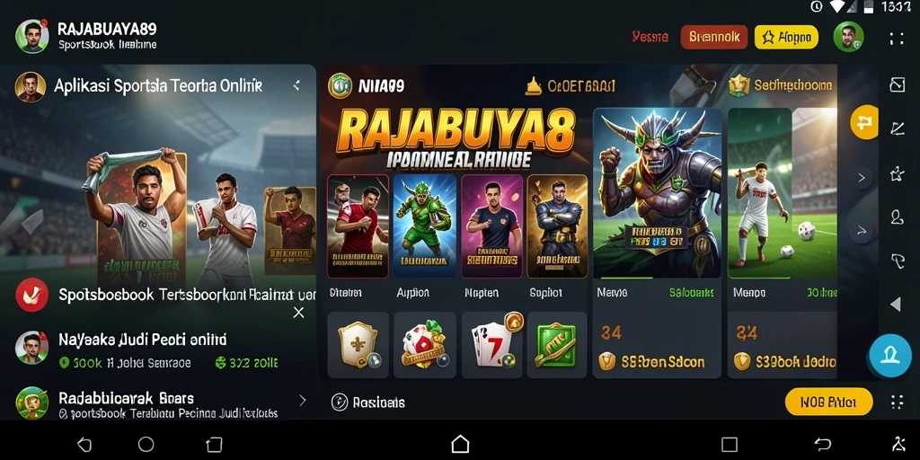 Tampilan menarik dari gameplay RAJABUAYA89 dalam taruhan olahraga.