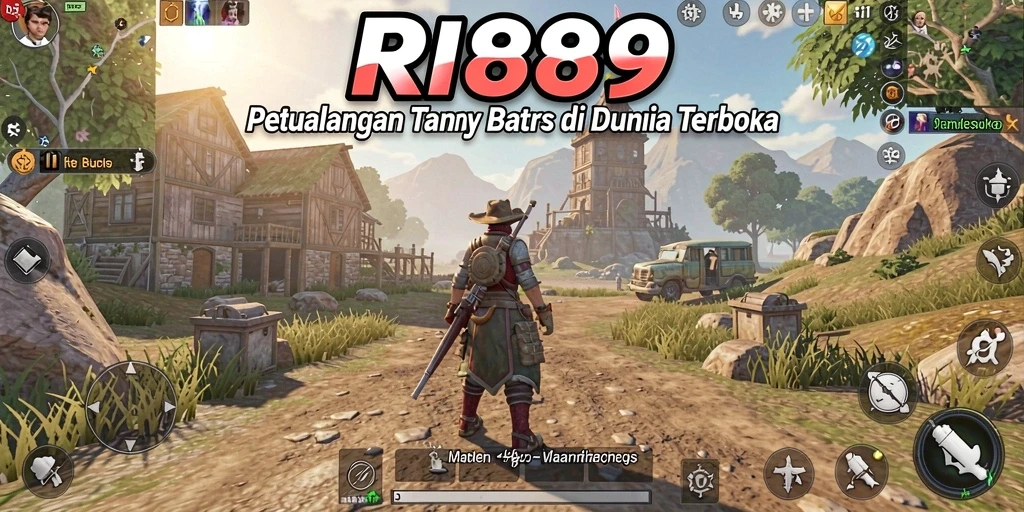 Screenshot gameplay RI889 menampilkan dunia terbuka yang menakjubkan.