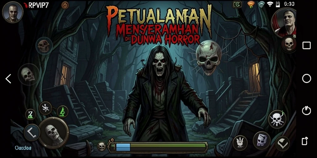 Tampilan gameplay RPVIP7 yang menegangkan dan menyeramkan.