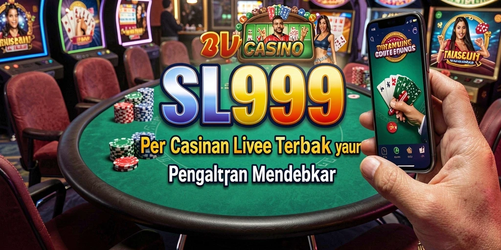 Tampilan gameplay SL999 yang mengasyikkan dalam kasino langsung.