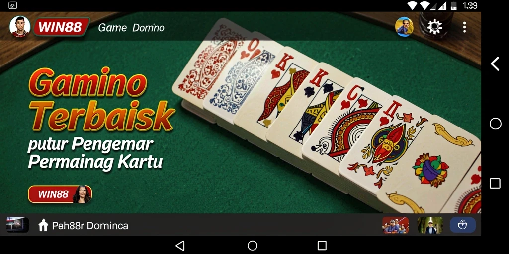 Gameplay domino seru di WIN88 dengan grafis memukau.